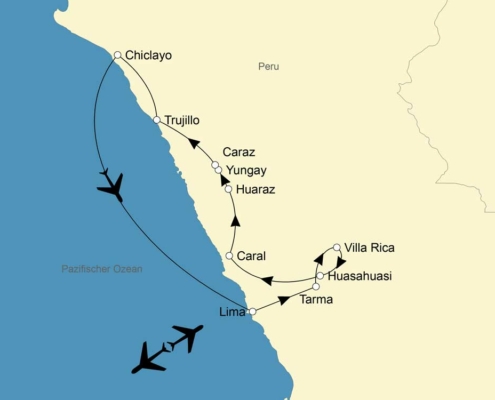 Karte Peru Landwirtschaft Reise Miller Agrar Reisen