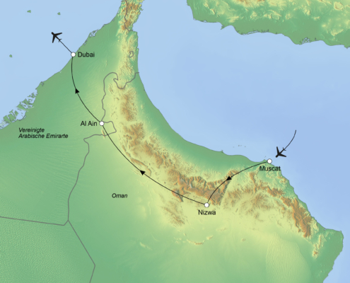 StepMap Karte Oman VAE Agrar Website